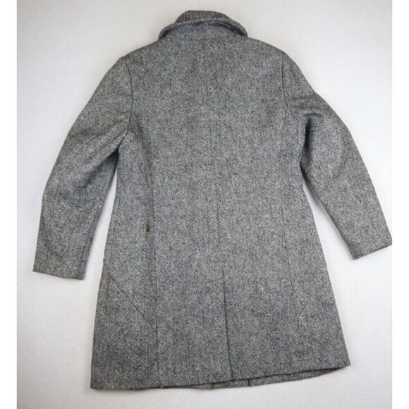 CHADWICK'S - WOMEN'S GRAY WOOL BLEND OVERCOAT - SIZE 12P - Picture 6 of 8
